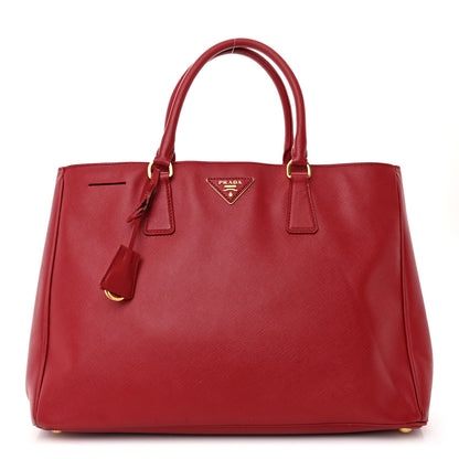 Prada Saffiano Lux Large Tote Fuoco 1 of 10