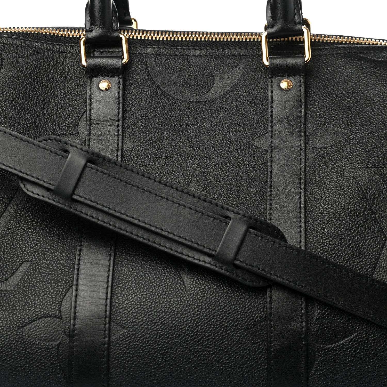 Louis Vuitton Empreinte Monogram Giant Keepall Bandouliere 45 Black 7 of 11