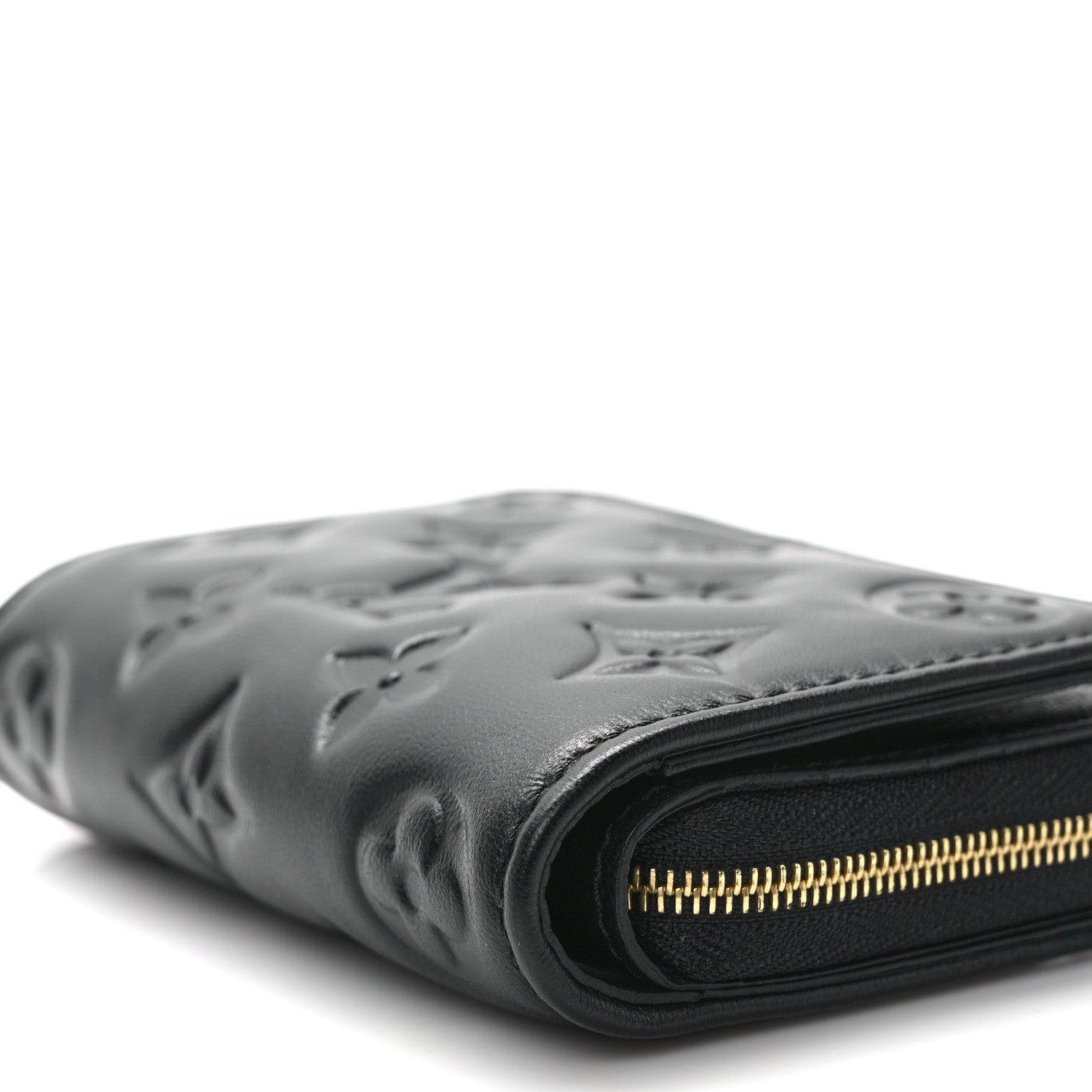 Louis Vuitton Lambskin Embossed Monogram Lou Coussin Wallet Black 8 of 8