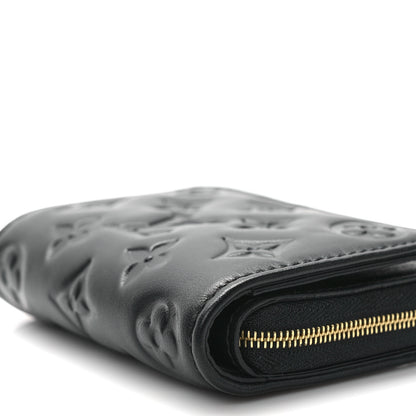 Louis Vuitton Lambskin Embossed Monogram Lou Coussin Wallet Black 8 of 8
