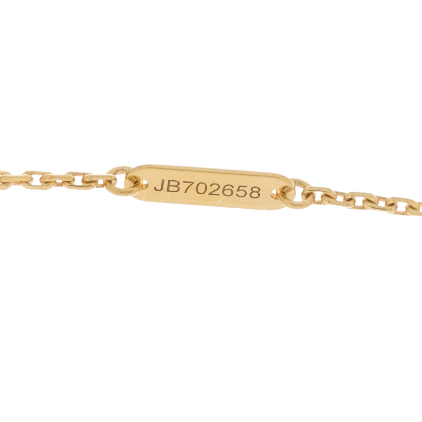 Van Cleef & Arpels 18K Yellow Gold Mother of Pearl Vintage Alhambra Pendant Necklace 5 of 6