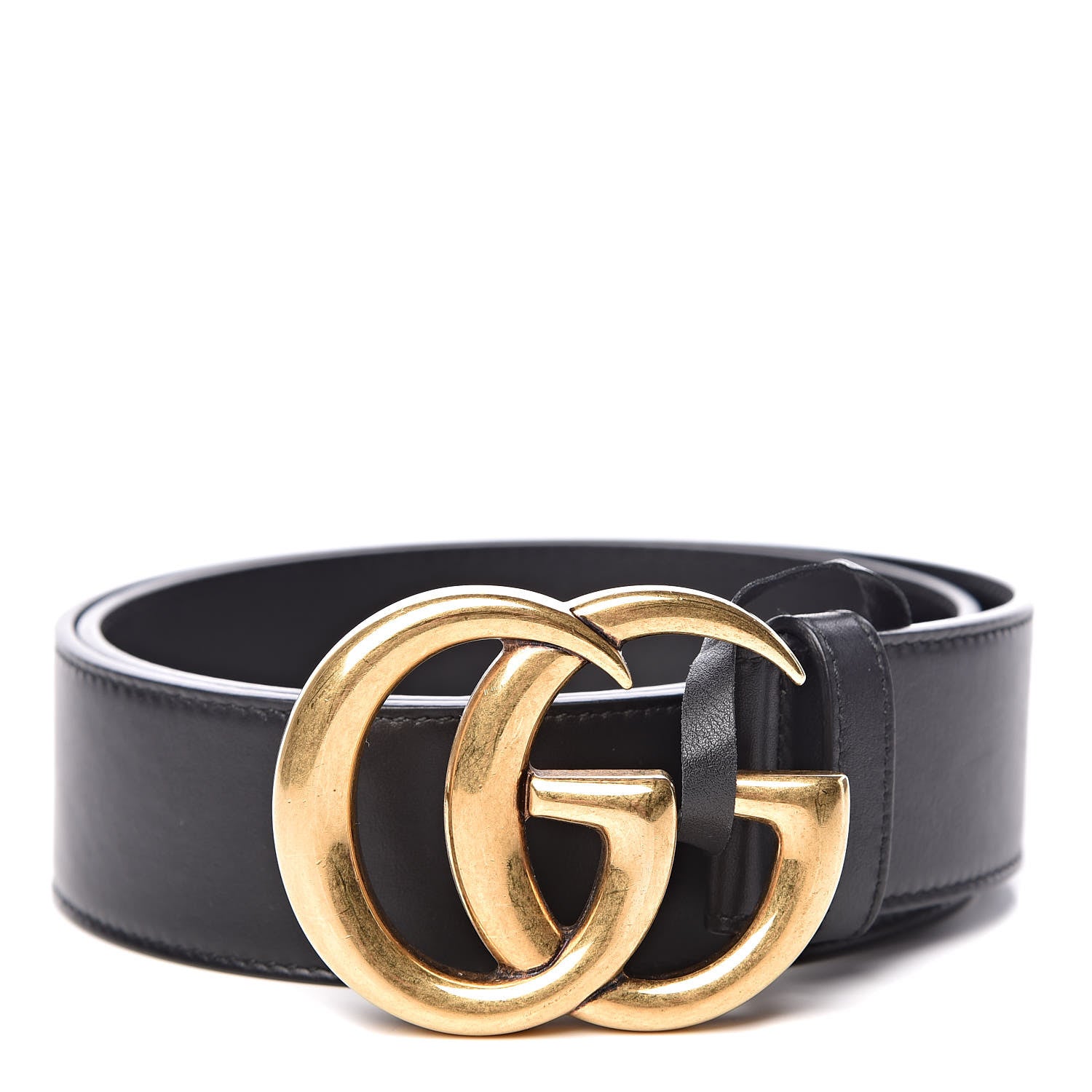 Gucci Calfskin Double G 40mm Belt 80 32 Black 1 of 7