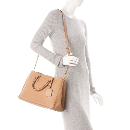Prada Vitello Daino Tote Sabbia 2 of 9