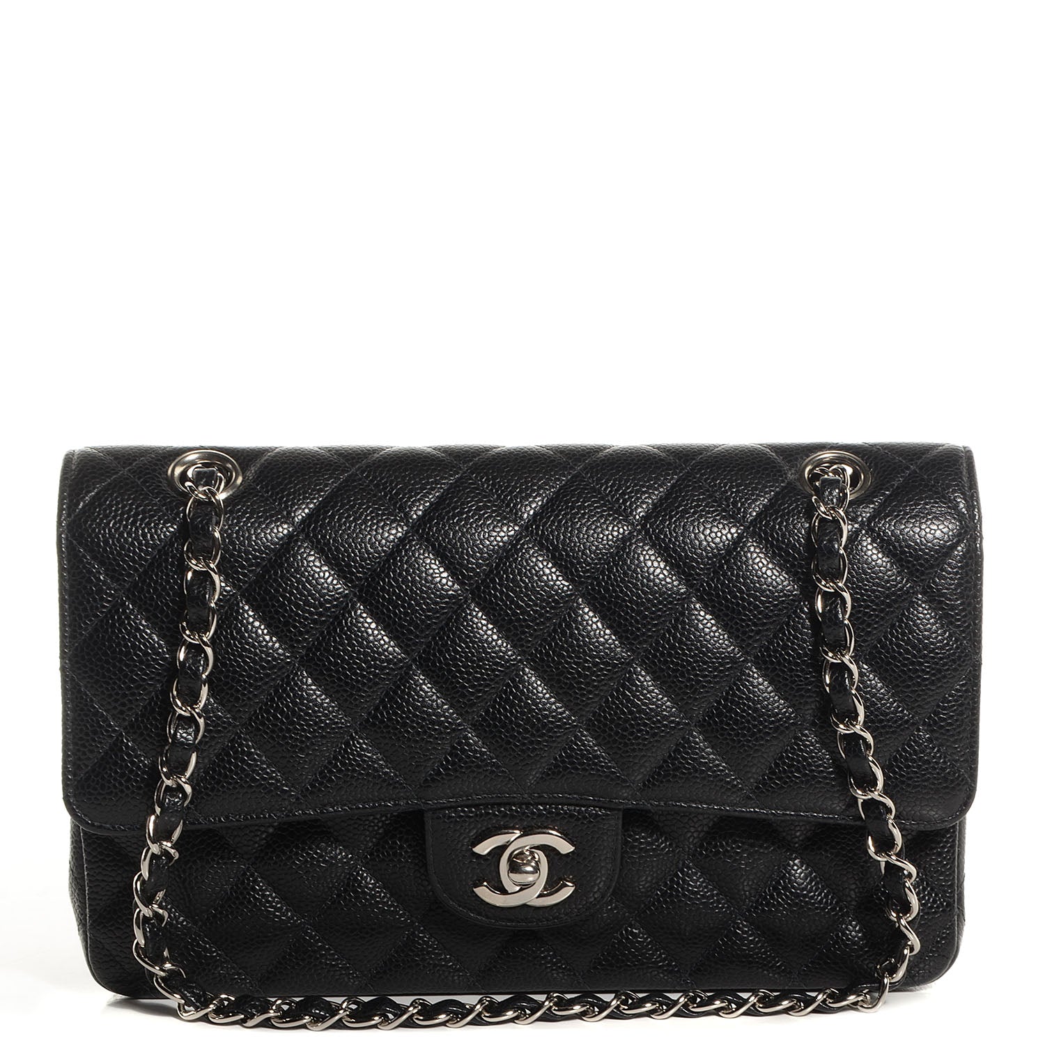 Chanel Caviar Quilted Medium Double Flap Black 1 of 8