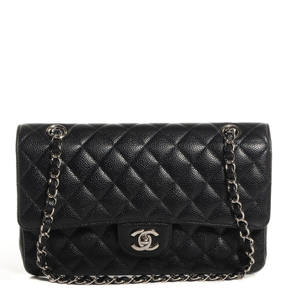 Chanel Caviar Quilted Medium Double Flap Black 1 of 8