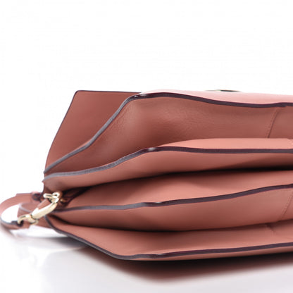 Chloe Calfskin Suede Medium Faye Shoulder Bag Misty Rose Dark Purple 6 of 9