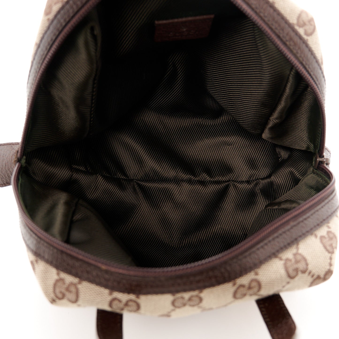 Monogram Calfskin Large Balthus Cosmetic Pouch Beige Ebony Cocoa