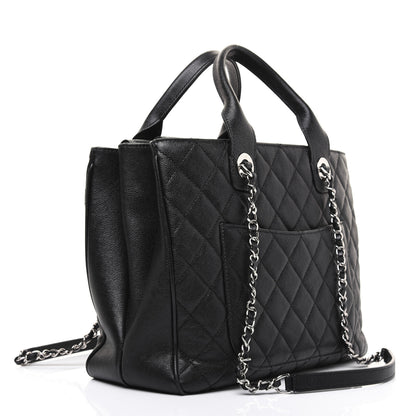 Chanel Caviar Quilted Urban Companion Top Handle Shopping Tote Black 3 of 23