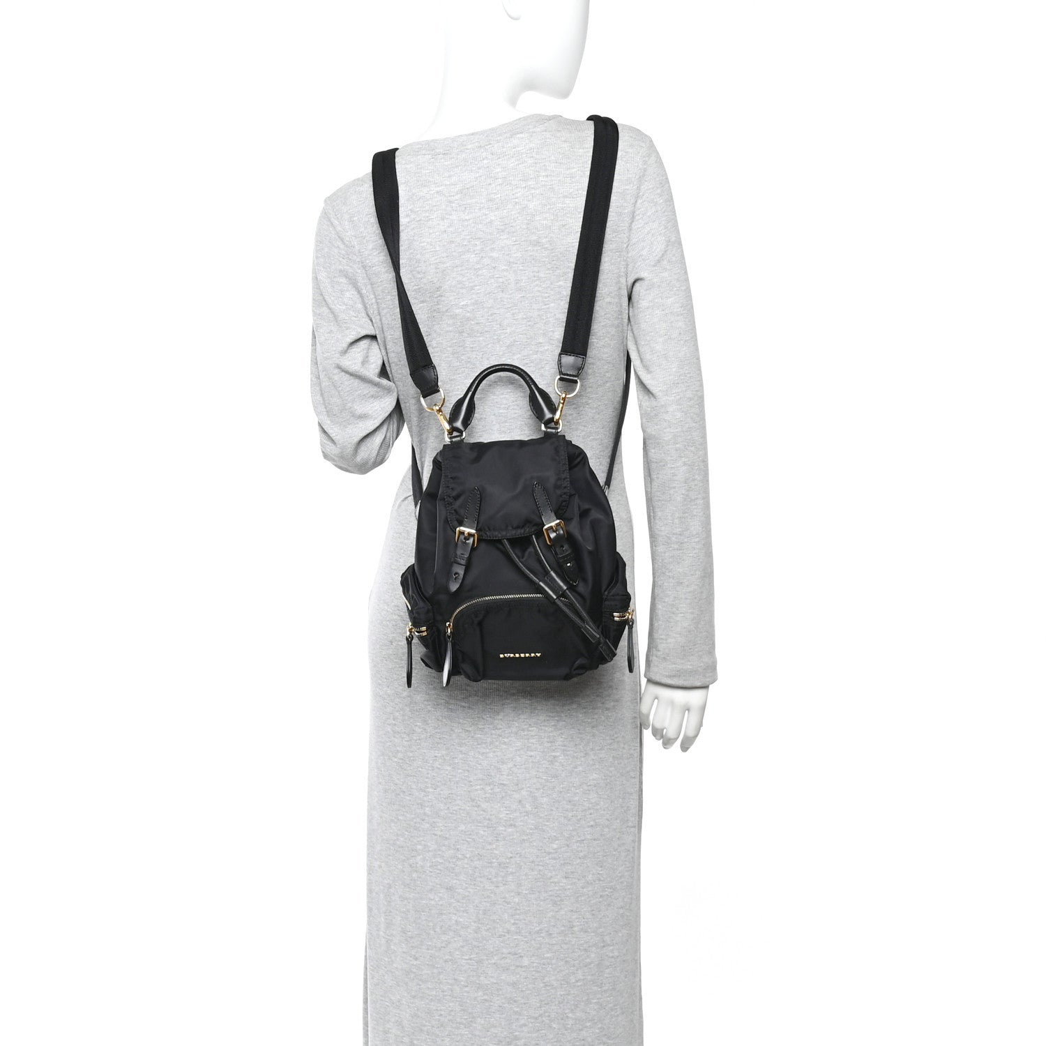 Burberry Nylon Small Crossbody Rucksack Backpack Black 1864127