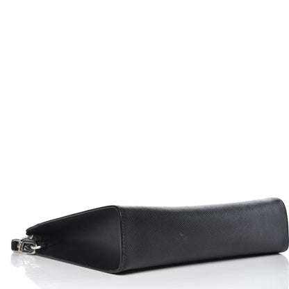Prada Saffiano Pouch Wristlet Black 4 of 13