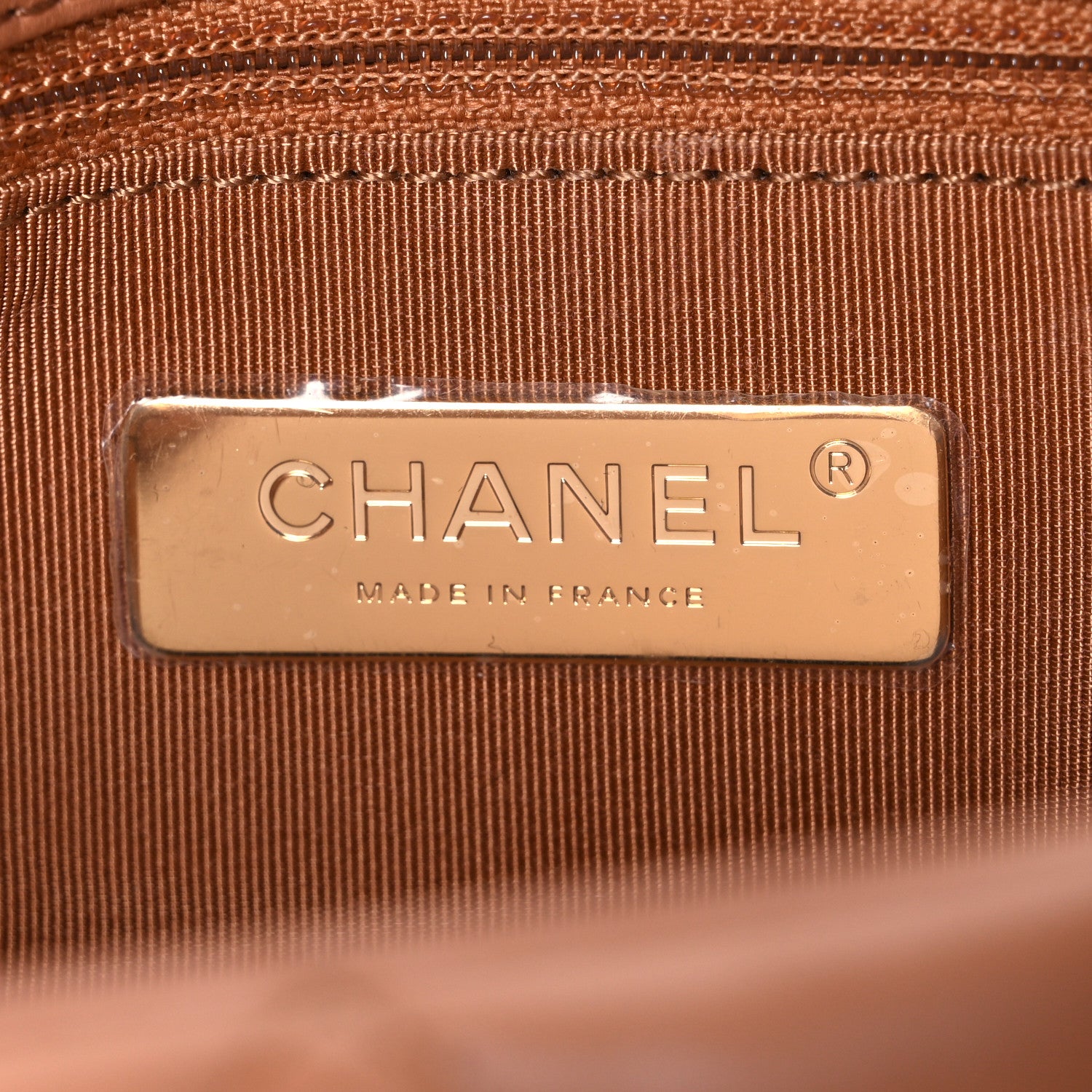 Chanel Lambskin Quilted Large Chanel 19 Flap Brown 5 of 10