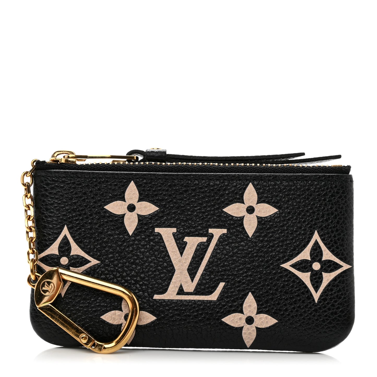 Empreinte Monogram Giant Key Pouch Black Beige