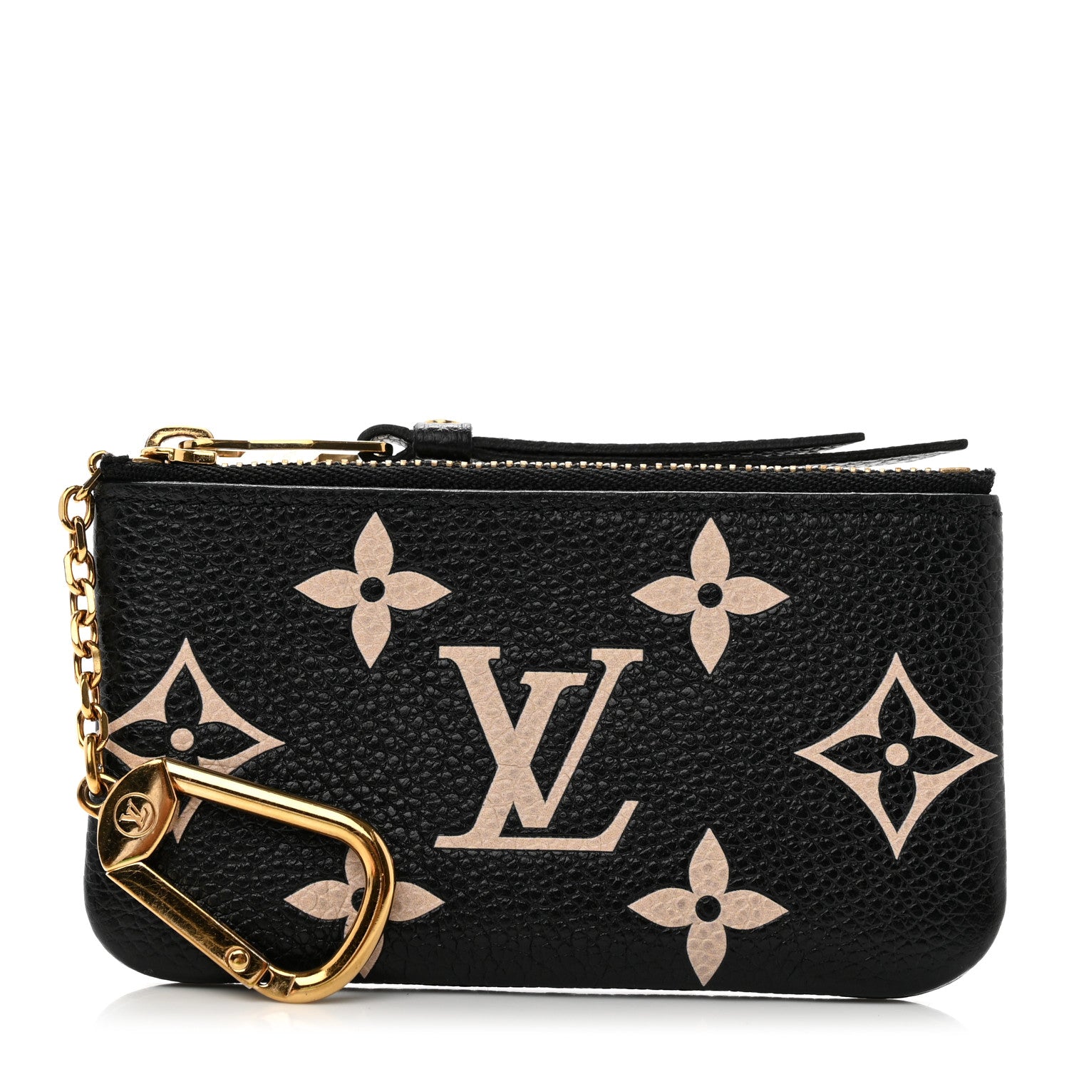 Louis Vuitton Empreinte Monogram Giant Key Pouch Black Beige 1 of 6