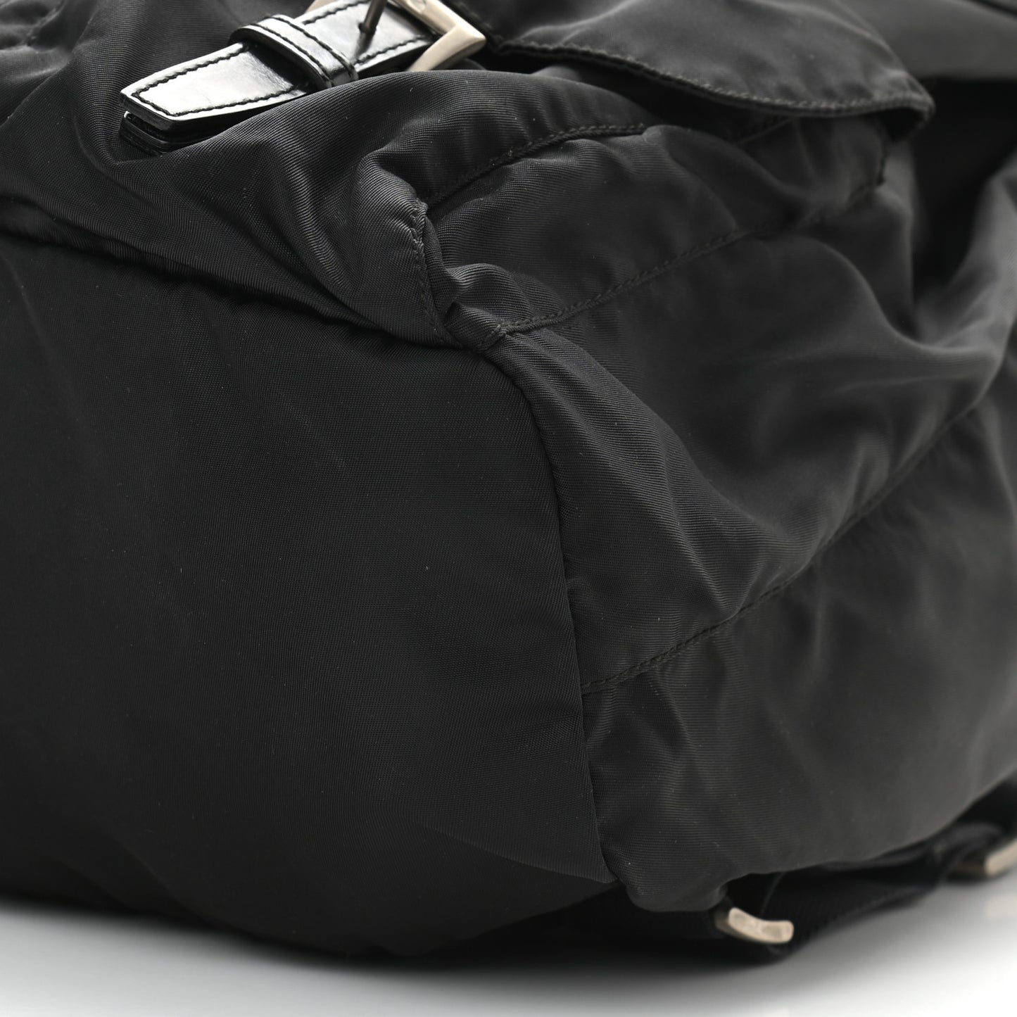 Tessuto Nylon Saffiano Medium Backpack Black