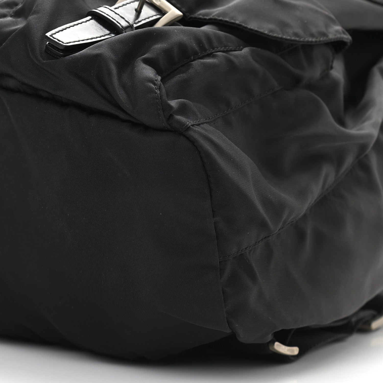 Prada Tessuto Nylon Saffiano Medium Backpack Black 6 of 9