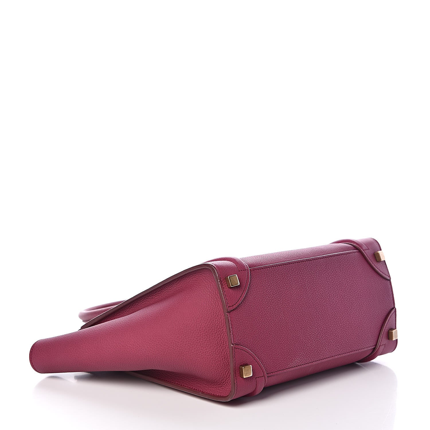 Celine Baby Drummed Calfskin Micro Luggage Plum 4 of 15