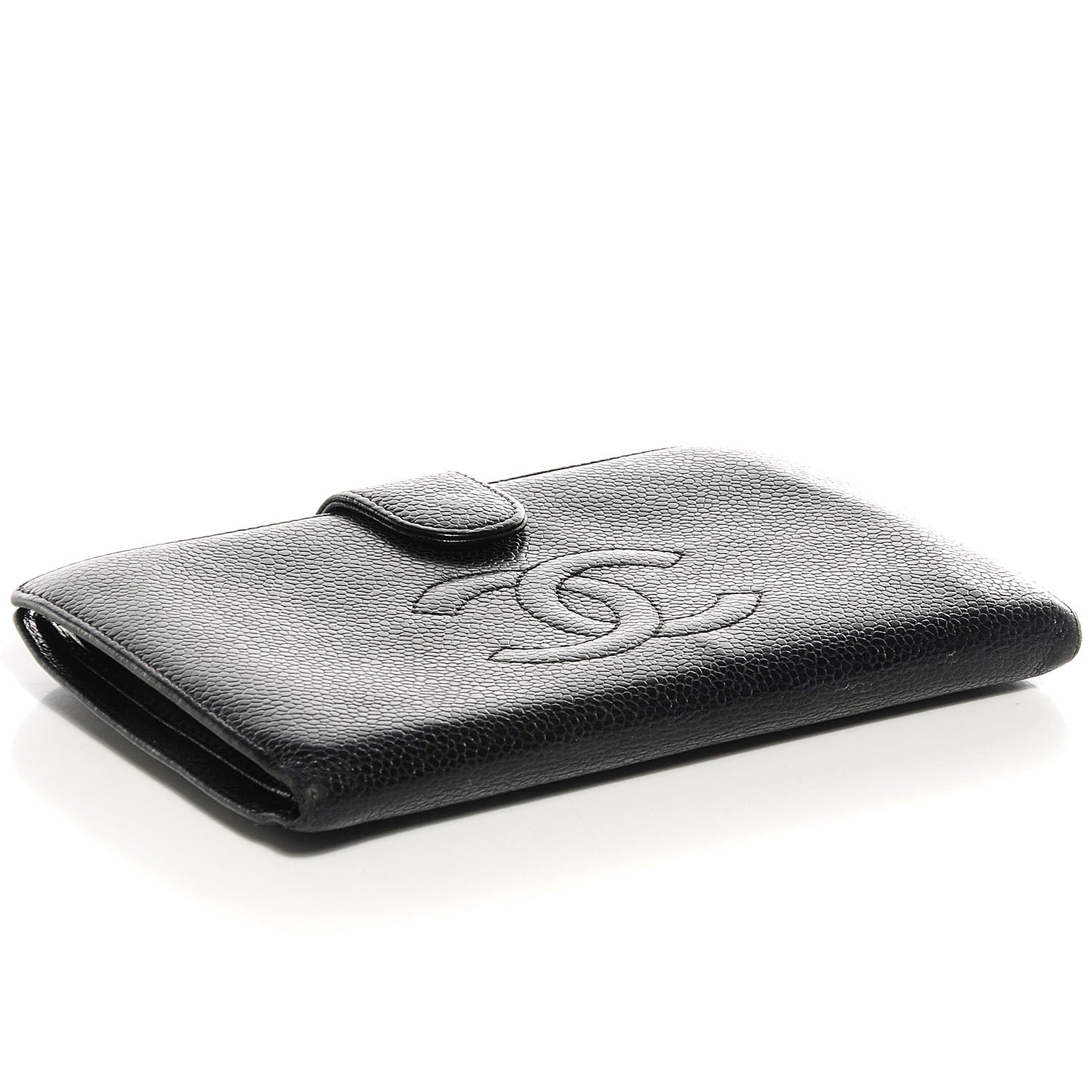 Chanel Caviar CC French Wallet Black 4 of 8
