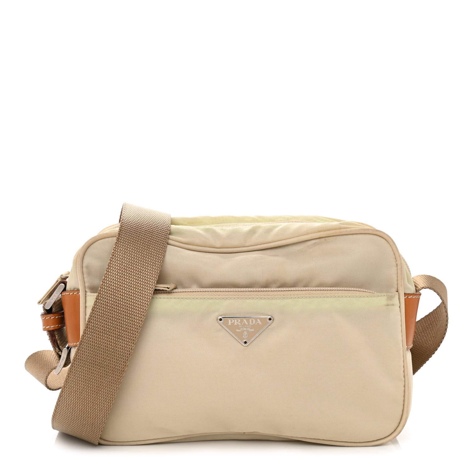 Prada Nylon Tessuto Vela Sport Messenger Bag Cammello 1 of 13