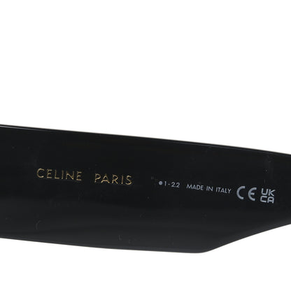 Celine Acetate Flat Top Rectangular Sunglasses CL400921 Black 5 of 7