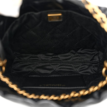 Chanel Shiny Calfskin Quilted Mini Chanel 22 Black 5 of 11