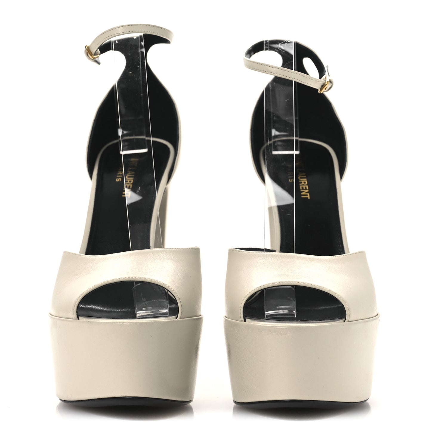New Belfagor Jodie 95 Platform Sandals 40 Pearl