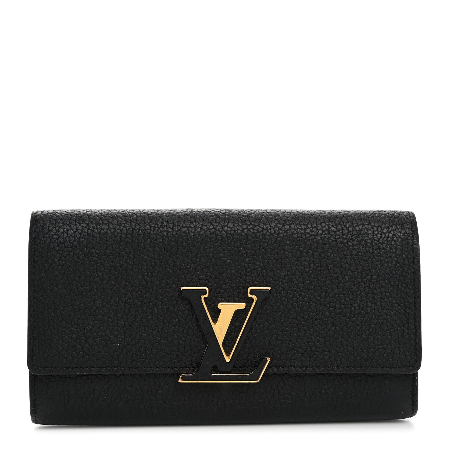 Louis Vuitton Taurillon Capucines Wallet Black 1 of 7