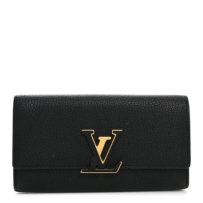 Louis Vuitton Taurillon Capucines Wallet Black 1 of 7