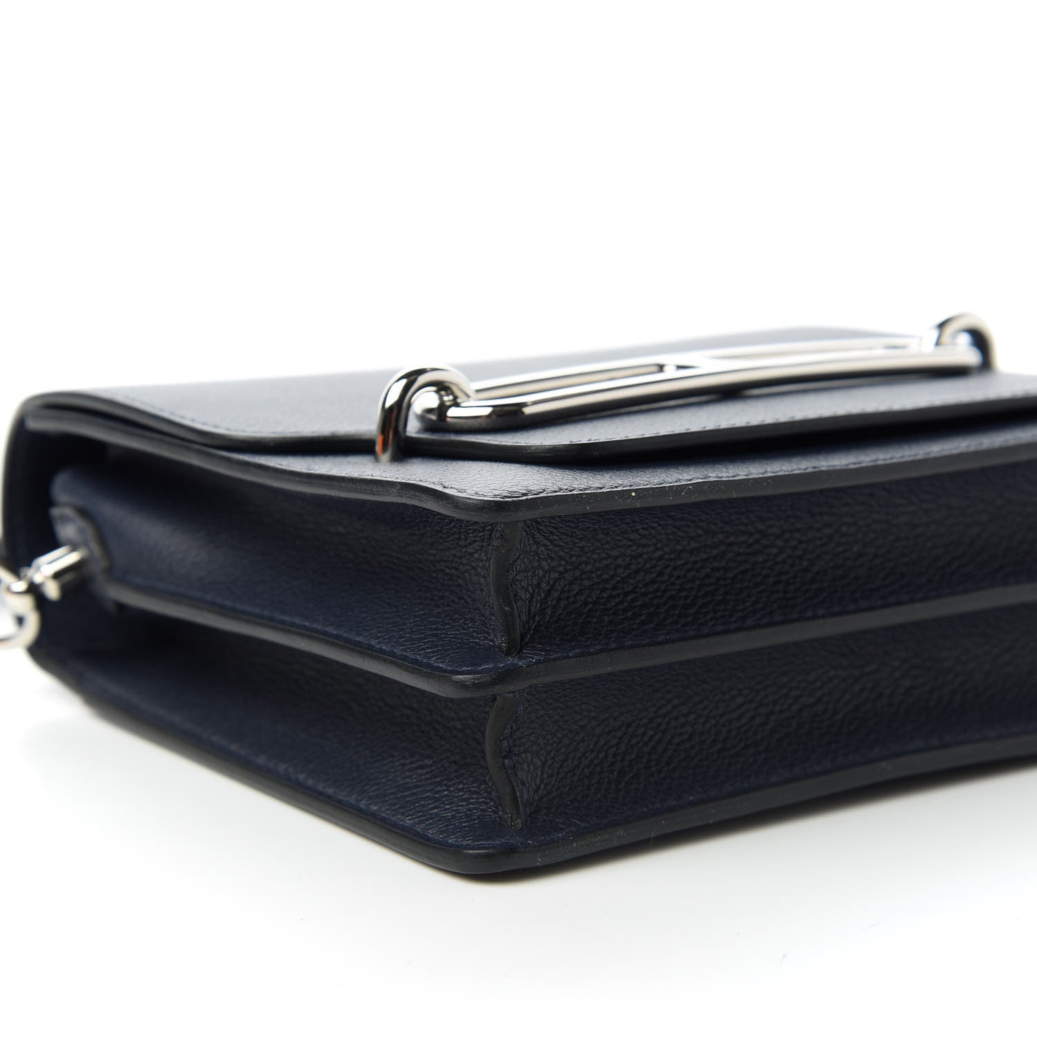 Hermes Evercolor Verso Mini Sac Roulis Bleu Nuit Orange 6 of 11