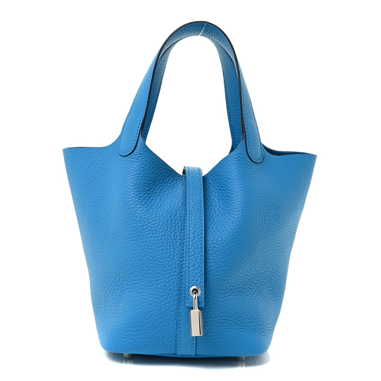 Taurillon Clemence Picotin Lock 18 PM Bleu Frida