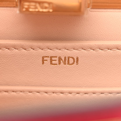 Fendi Vitello Seta Shiny Nappa Small Peekaboo I SEE U Satchel Lampone Light Rose 7 of 12