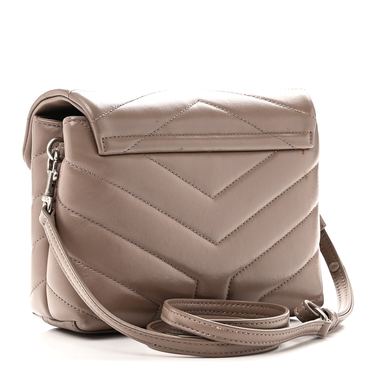 Calfskin Y Quilted Monogram Toy Loulou Crossbody Bag Mink