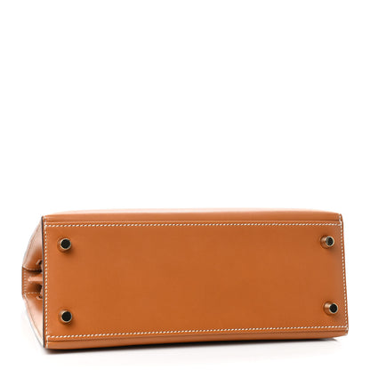 Hermes Veau Butler Kelly Sellier 25 Natural Sable 4 of 12
