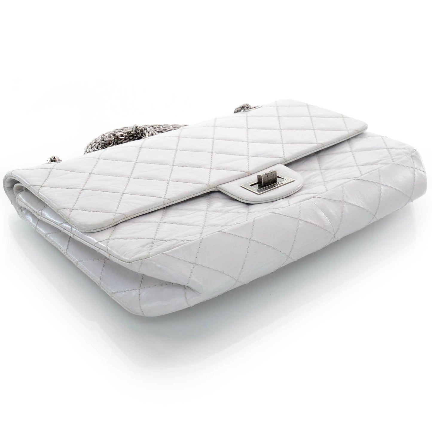 Aged Calfskin 50th Anniversary 2.55 Reissue 227 White