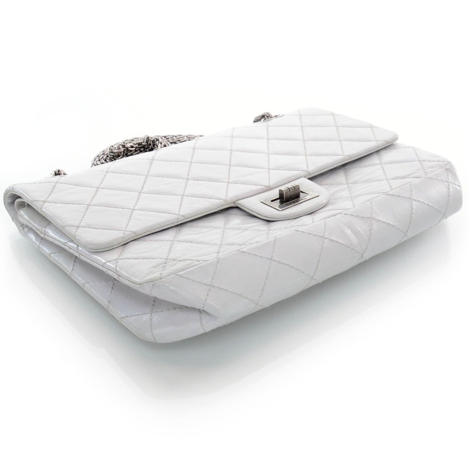 Chanel Aged Calfskin 50th Anniversary 2.55 Reissue 227 White 5 of 10