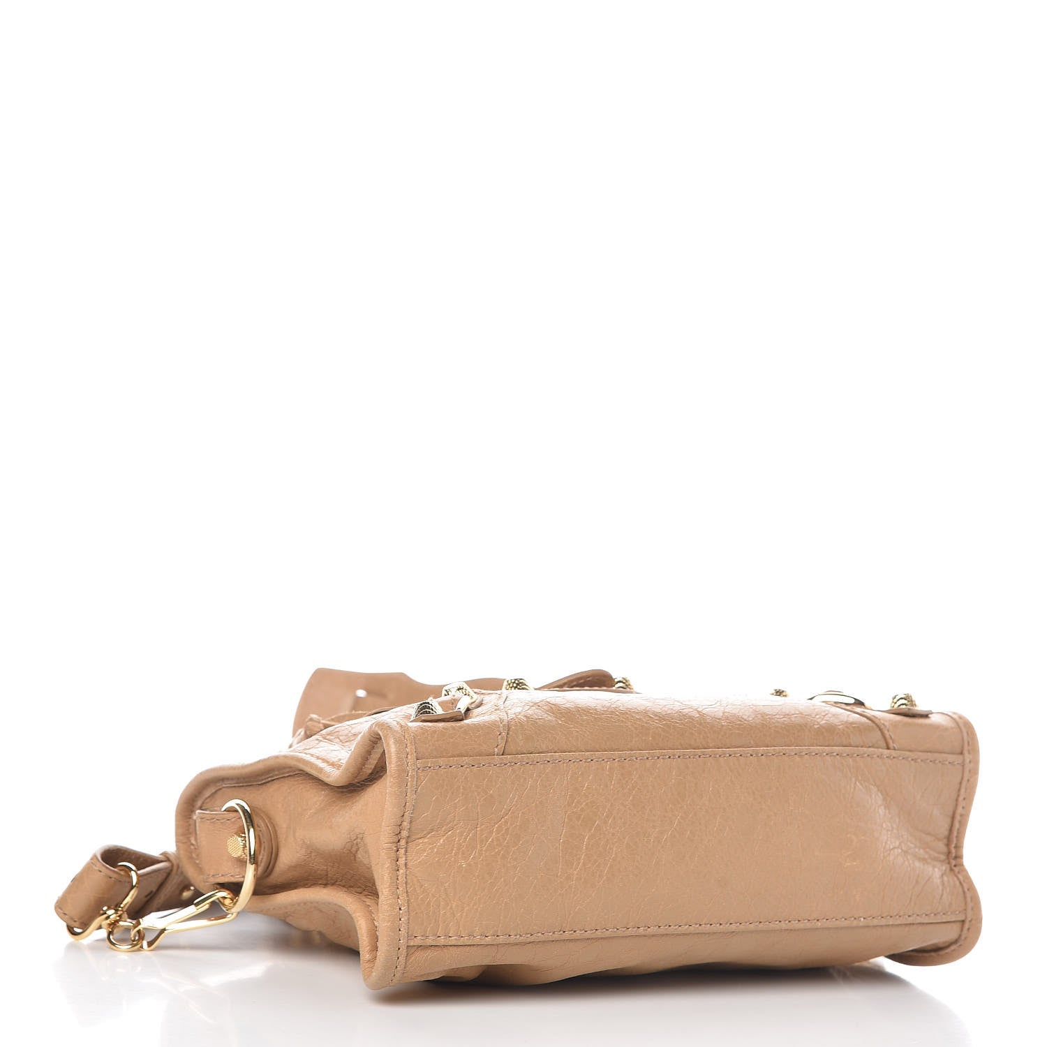 Balenciaga Agneau Giant 12 Gold Hardware Mini City Beige Nougatine 4 of 11