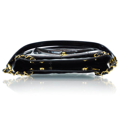 Chanel Patent Shoulder Bag Black 5 of 9