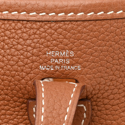 Hermes Taurillon Maurice Amazone Evelyne TPM Gold White 6 of 10