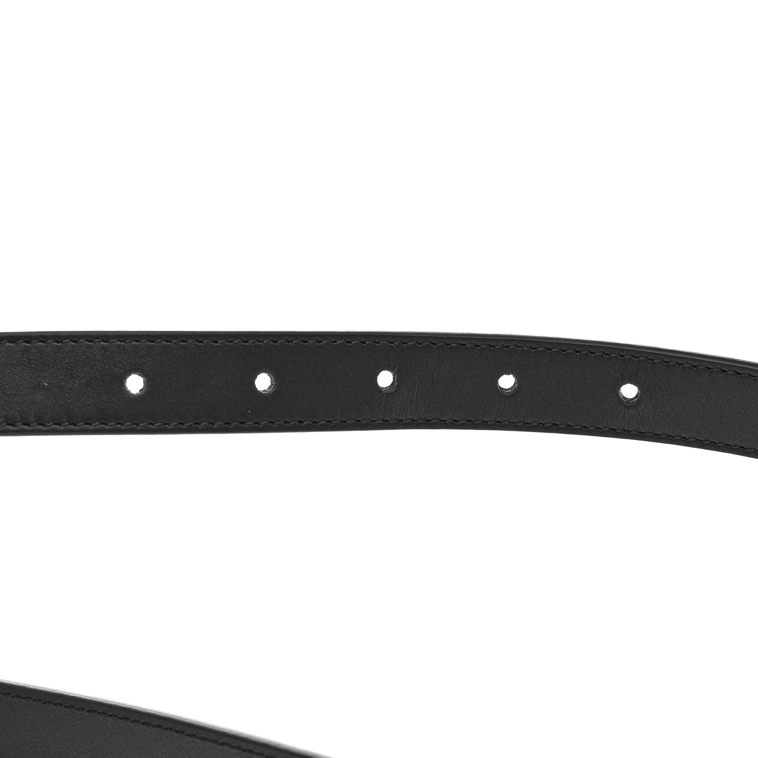 Gucci Calfskin Pearl Double G 20mm Belt 90 36 Black Cream 4 of 5