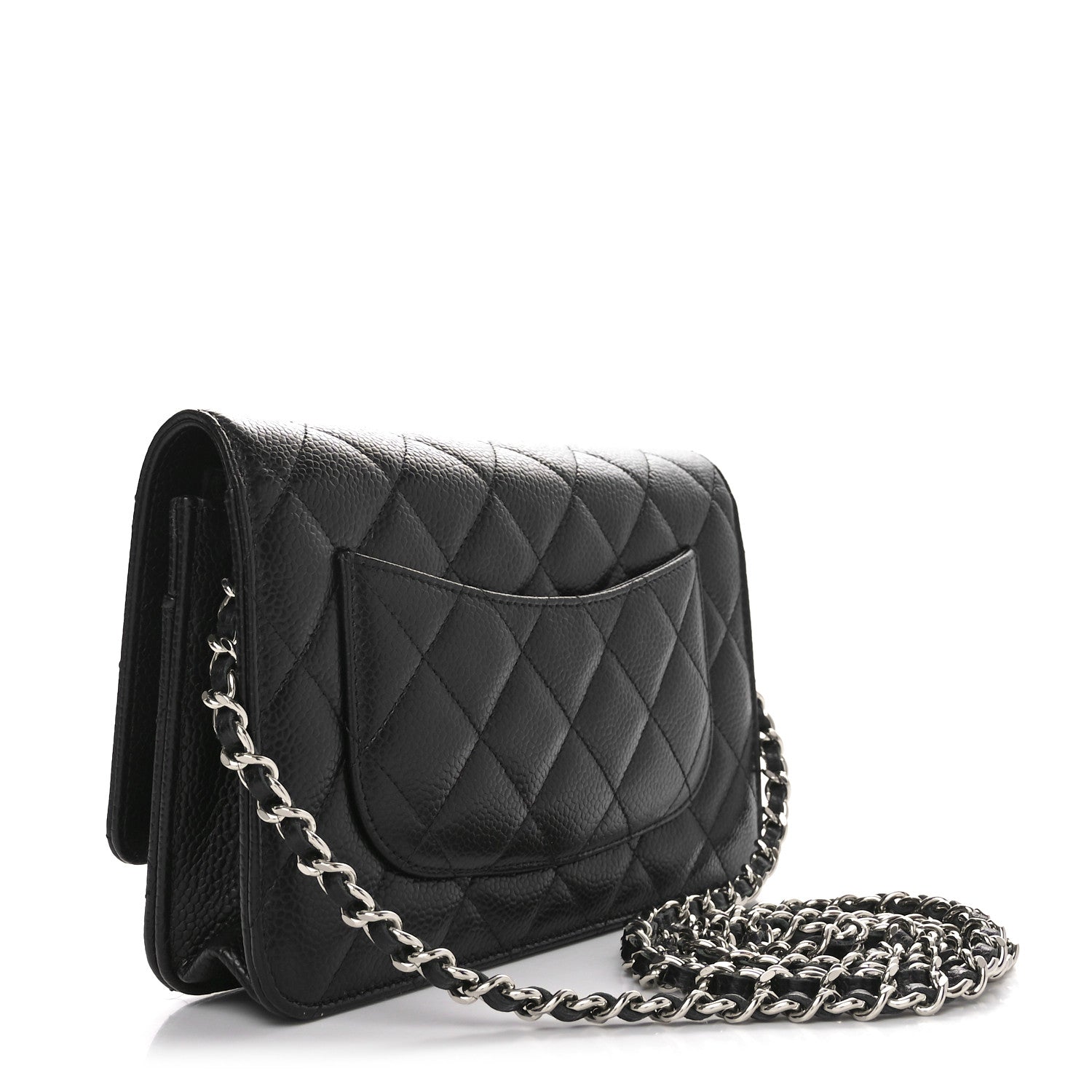 Chanel Caviar Quilted Wallet on Chain WOC Black 3 of 11