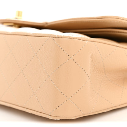 Chanel Caviar Quilted Medium Double Flap Beige 10 of 10