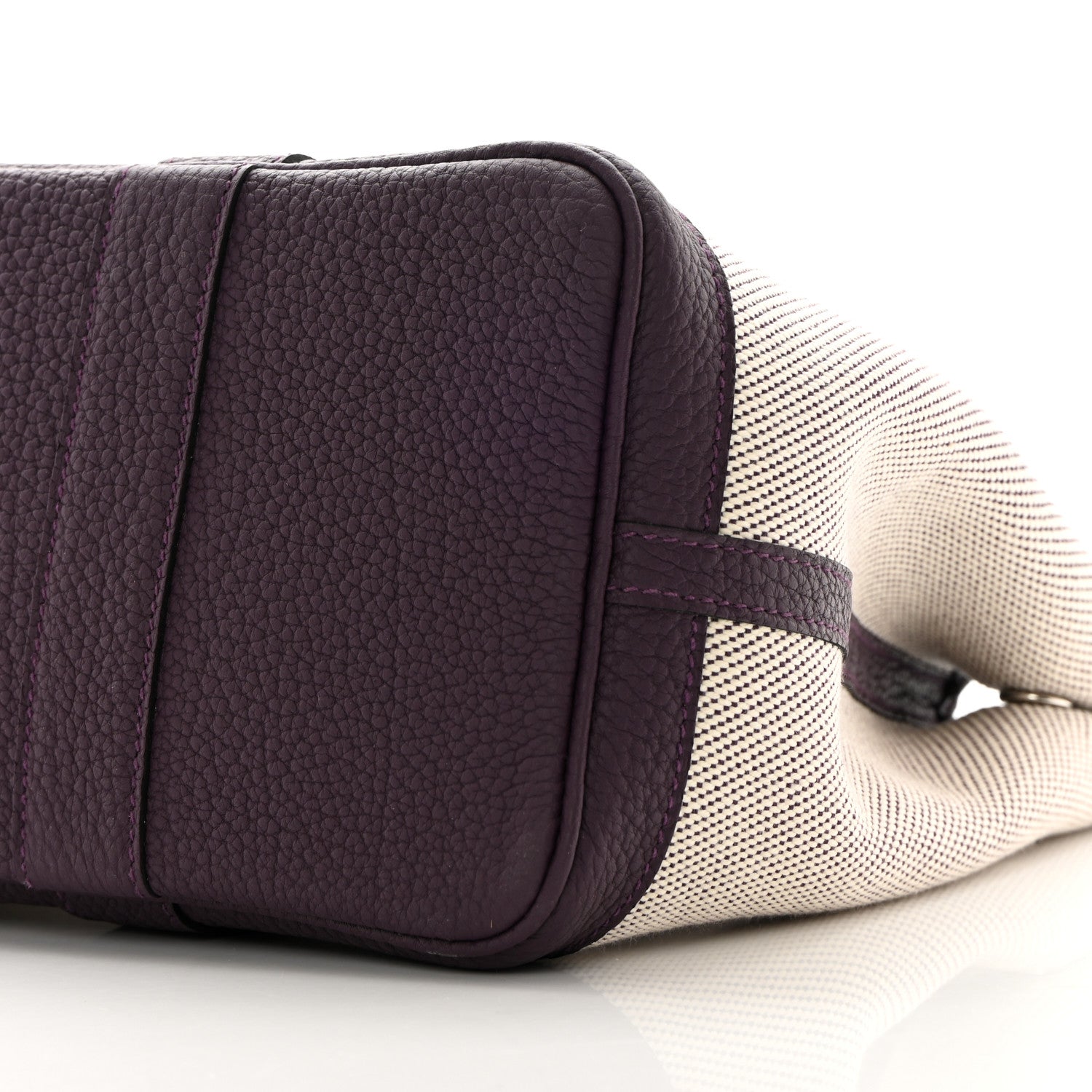 Hermes Twill H Negonda Garden Party 30 TPM Tote Ecru Cassis 10 of 11