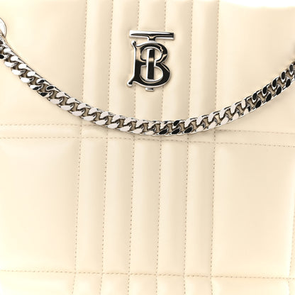 Burberry Lambskin Quilted Small Lola Bucket Bag Pale Vanilla 7 of 9