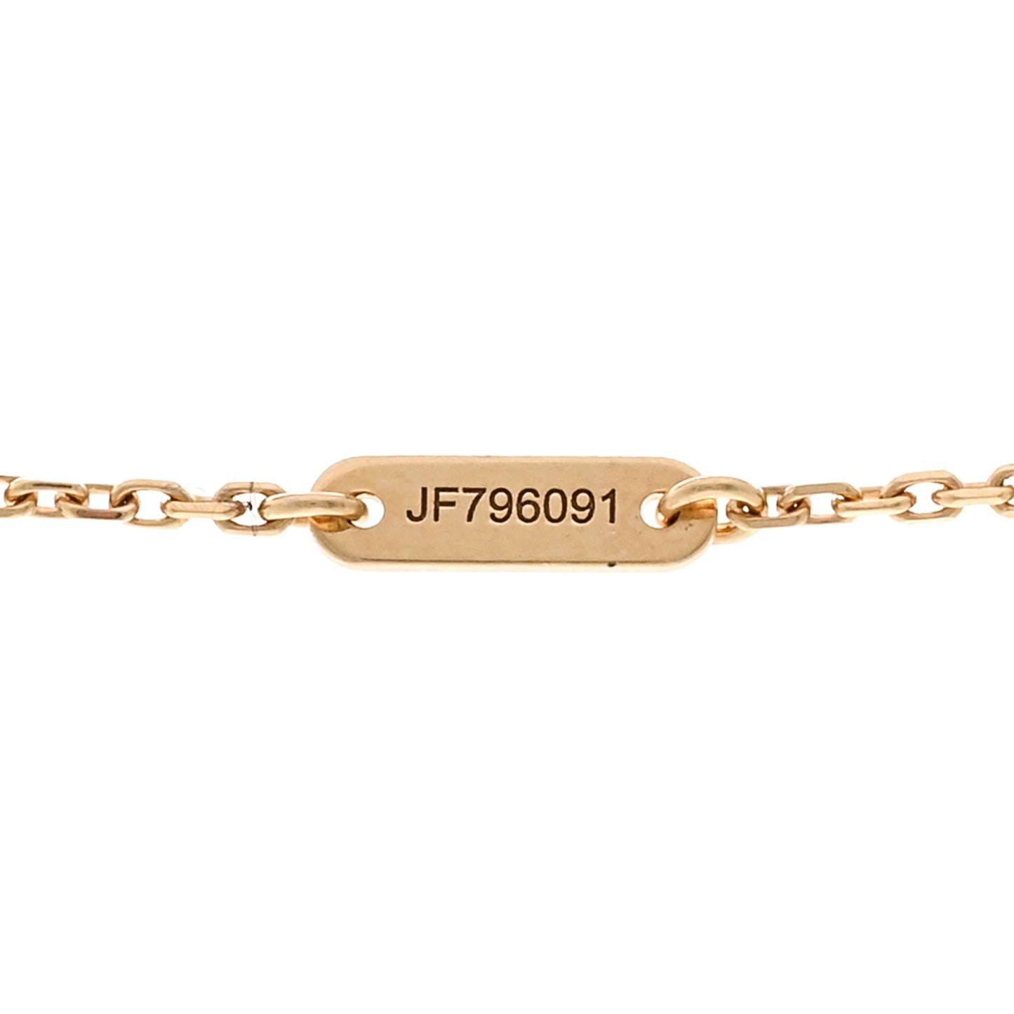 18K Yellow Gold Mother of Pearl Sweet Alhambra Pendant Necklace