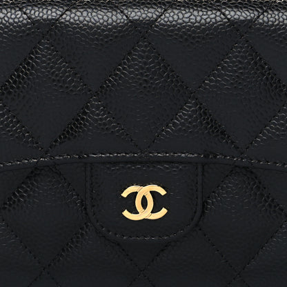 Chanel Caviar Quilted Long Flap Wallet Black 9 of 9