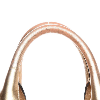 Chloe Metallic Calfskin Buckle Tote Gold 9 of 16