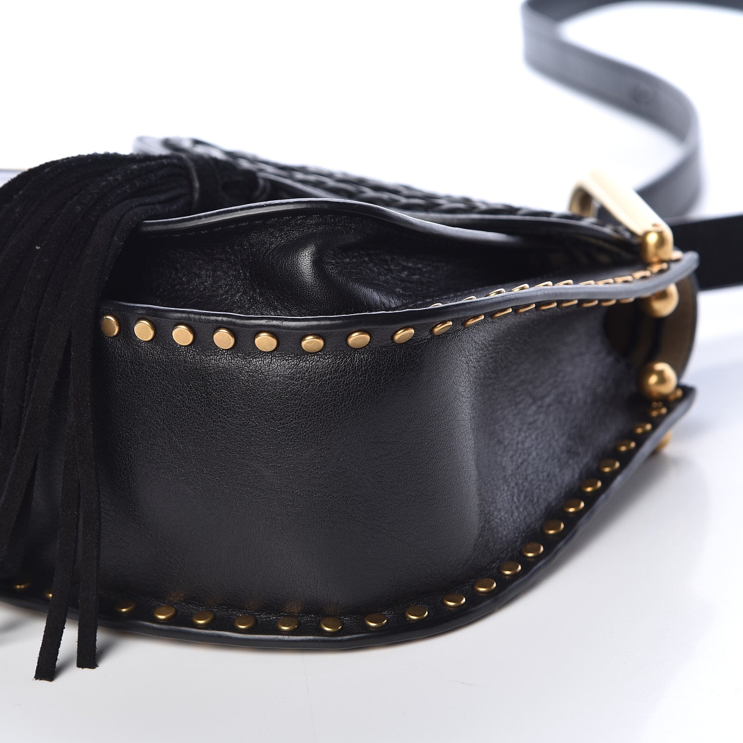 Chloe Calfskin Braided Mini Hudson Shoulder Bag Black 6 of 9