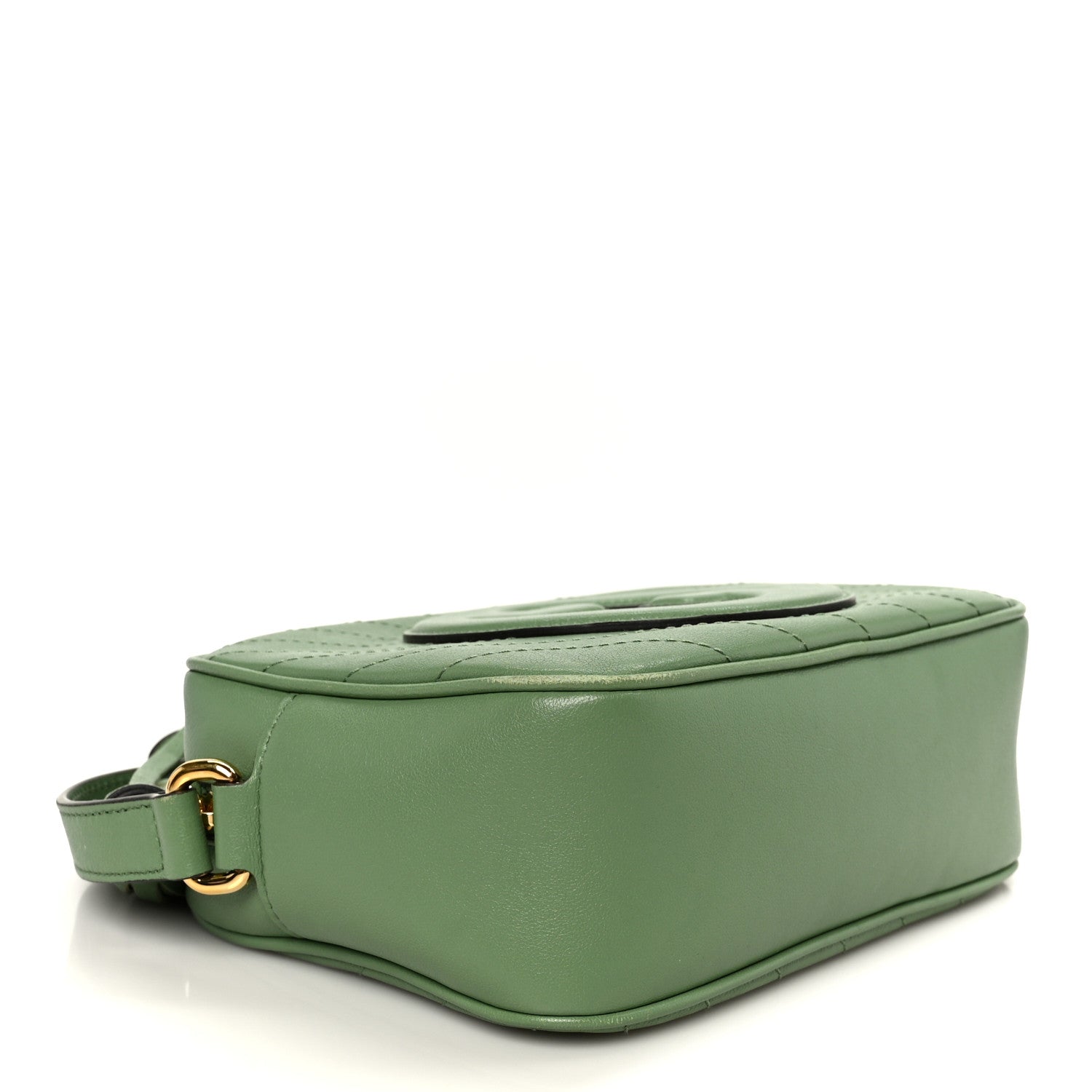 Gucci Sakai Be Green Calfskin Diagonal Stitched Small Blondie Shoulder Bag Light Green 4 of 10
