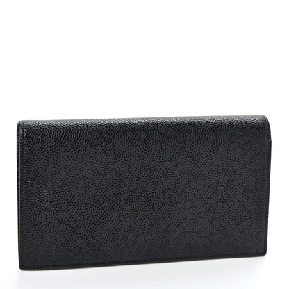 Chanel Caviar Timeless CC Yen Wallet Black 2 of 10