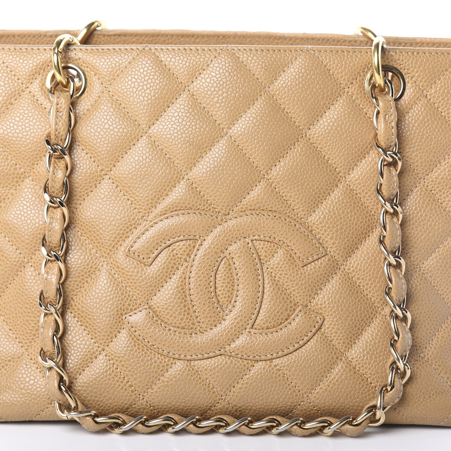 Chanel Caviar Quilted Petit Timeless Tote PTT Beige 11 of 13