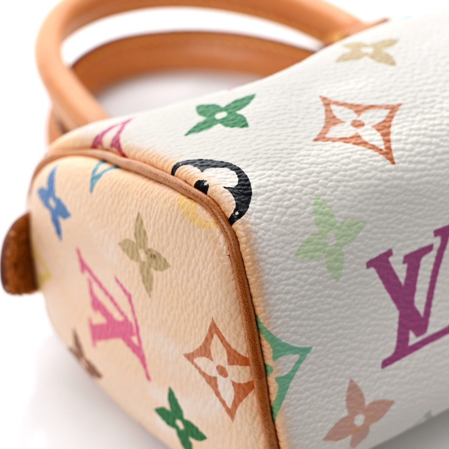 Louis Vuitton Monogram Multicolor Mini Sac HL Speedy White 9 of 10